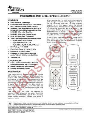 SN65LVDS310ZQCR datasheet  